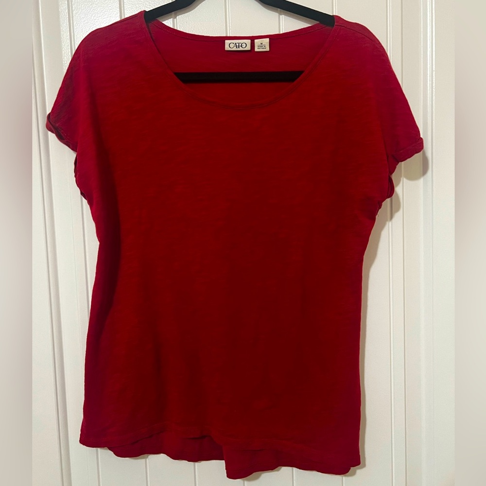 Red Stylish Tee Shirt Medium